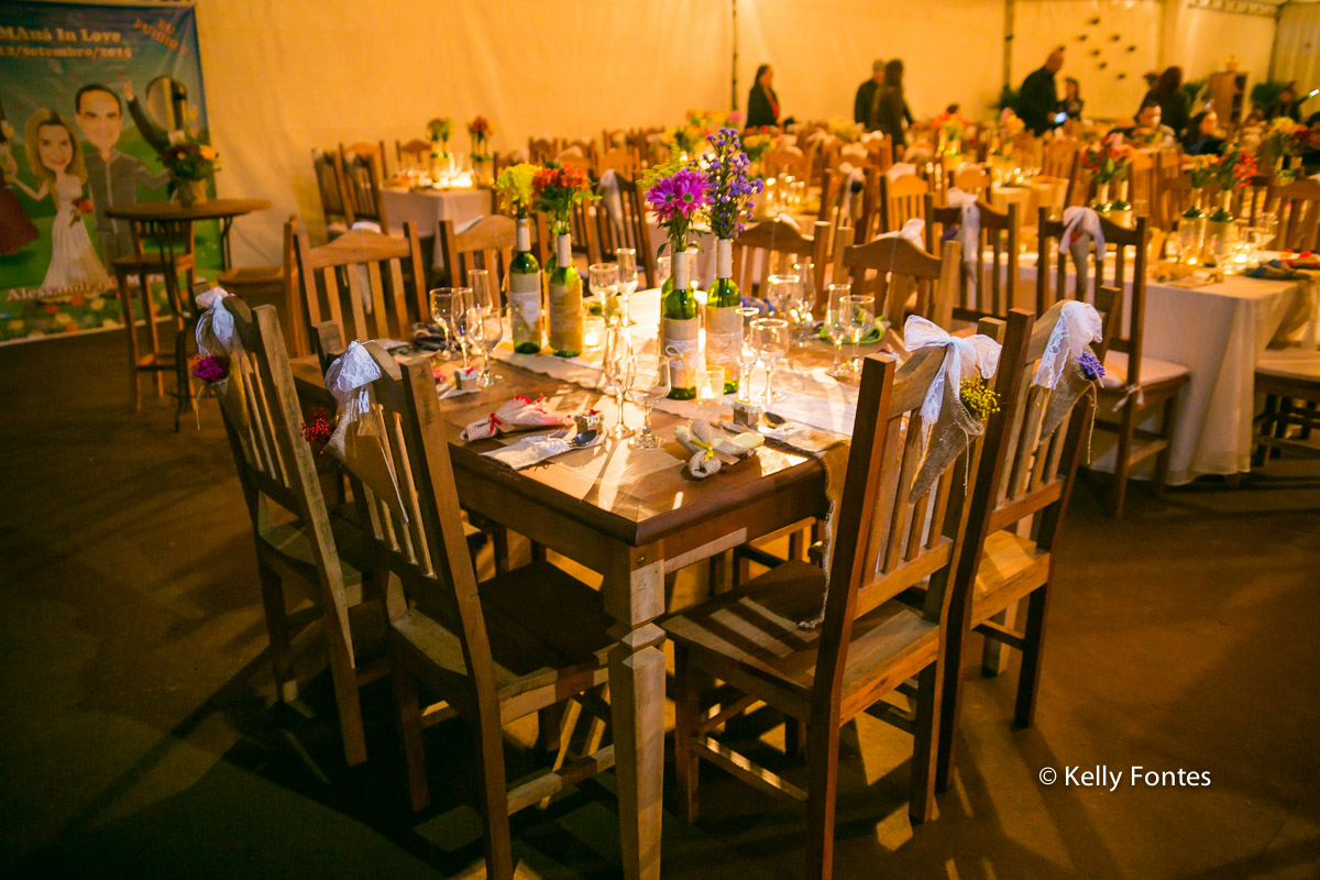 Fotografia decoração casamento RJ buffet